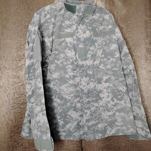 US Army Combat Uniform Medium Top Shirt Jacket‎ Digital Camo Military -8